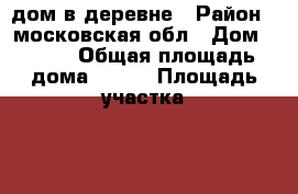 дом в деревне › Район ­ московская обл › Дом ­ 140 › Общая площадь дома ­ 101 › Площадь участка ­ 15 › Цена ­ 3 000 000 - Московская обл., Серпуховский р-н, Подмоклово д. Недвижимость » Дома, коттеджи, дачи продажа   